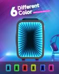 Compact 4L Mini Fridge with LED Light - Black