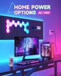 Compact 4L Mini Fridge with LED Light - Black