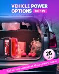 Compact 4L Mini Fridge with LED Light - Black