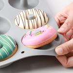 Aichoof Non-Stick Silicone Donut Molds - Set of 2