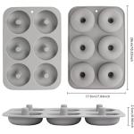 Aichoof Non-Stick Silicone Donut Molds - Set of 2