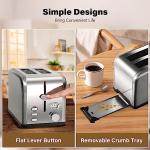 YSSOA Retro 2-Slice Toaster with Extra Wide Slots