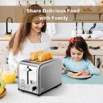 YSSOA Retro 2-Slice Toaster with Extra Wide Slots