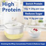 Greek Yogurt Strainer for Healthy Homemade Yogurt