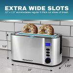 Elite Gourmet Long Slot 4-Slice Toaster