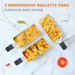 Indoor Smokeless Electric Grill with Raclette Plates