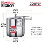 Hawkins Bigboy 22 Liter Aluminum Pressure Cooker
