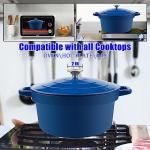 CUKOR 7QT Enameled Cast Iron Dutch Oven