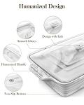 MALACASA 4.4 Quart Ceramic Casserole Dish with Lid
