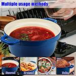 CUKOR 7QT Enameled Cast Iron Dutch Oven