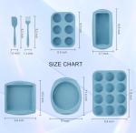 7-in-1 Silicone Bakeware Set for All Desserts