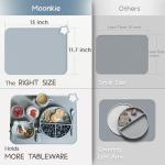 Moonkie Non-Slip Silicone Placemats for Kids