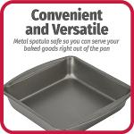 GoodCook 8" Nonstick Steel Square Pan, Gray