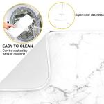 Marble Print Dish Drying Mat - Reversible Microfiber