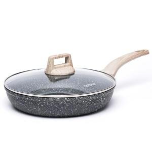 CAROTE 10-Inch Nonstick Frying Pan with Lid