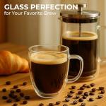 Kaffe Insulated Glass Coffee Cups (2 Pack)