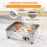 WICHEMI 22" Electric Griddle Flat Top Grill