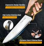 14-Piece German Steel Kitchen Knife Set with Block