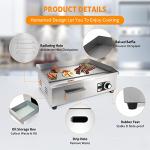 WICHEMI 22" Electric Griddle Flat Top Grill
