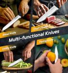 14-Piece German Steel Kitchen Knife Set with Block