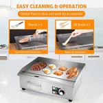 WICHEMI 22" Electric Griddle Flat Top Grill