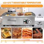WICHEMI 22" Electric Griddle Flat Top Grill