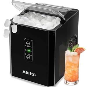 Aeitto Portable Ice Maker - 9 Ice Cubes in 6 Mins