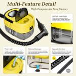 Portable 2500W Steam Cleaner with 16 Accessories