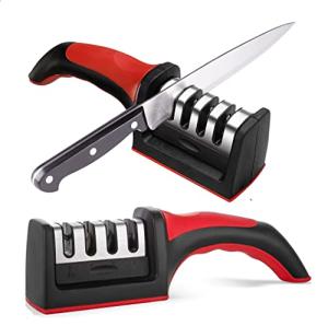 4-in-1 Ergonomic Knife Sharpener for Kitchen Knives