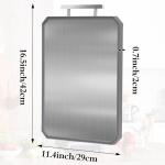 Stainless Steel and Wheat Straw Chopping Board Set