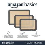 Silicone Non-Stick Baking Mats, 3-Pack Set