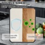 Stainless Steel and Wheat Straw Chopping Board Set