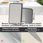 Stainless Steel and Wheat Straw Chopping Board Set