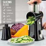 Zulay Kitchen Manual Rotary Cheese Grater with 5 Blades