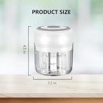 Compact Electric Food Processor and Garlic Chopper