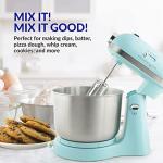 Retro 3.5 Qt Tilt Head Stand Mixer in Aqua