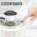 Mom's Easy One-Handed Salad Spinner 3.8 Qt