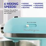 Retro 3.5 Qt Tilt Head Stand Mixer in Aqua
