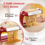 Sailnovo 2-in-1 Pasta Maker with 9 Thickness Settings
