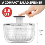 Mom's Easy One-Handed Salad Spinner 3.8 Qt