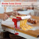 Sailnovo 2-in-1 Pasta Maker with 9 Thickness Settings