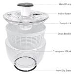 Mom's Easy One-Handed Salad Spinner 3.8 Qt