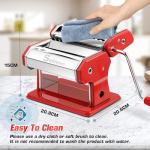 Sailnovo 2-in-1 Pasta Maker with 9 Thickness Settings