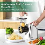 Electric Cheese Grater and Salad Maker with Blades