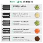 Electric Cheese Grater and Salad Maker with Blades