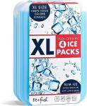 Fit & Fresh XL Slim Ice Packs - 4 Pack
