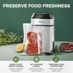 InstaSeal Vacuum Sealer with 12 Bags, Space Saving