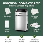 InstaSeal Vacuum Sealer with 12 Bags, Space Saving