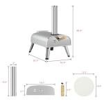 12" Outdoor Wood Pellet Pizza Oven with Stone