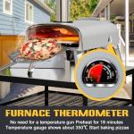 12" Outdoor Wood Pellet Pizza Oven with Stone